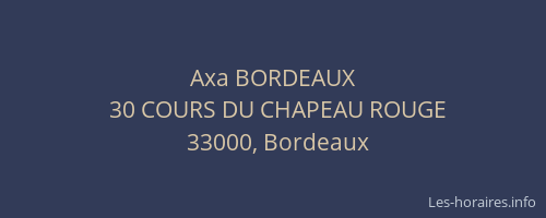 Axa BORDEAUX