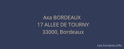 Axa BORDEAUX