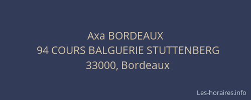Axa BORDEAUX