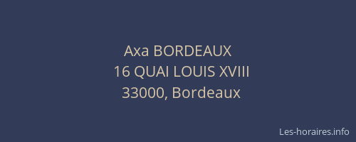 Axa BORDEAUX