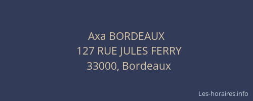 Axa BORDEAUX