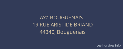 Axa BOUGUENAIS