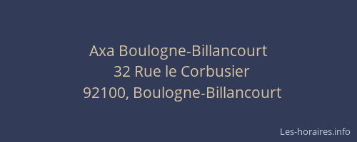 Axa Boulogne-Billancourt