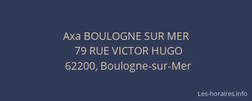 Axa BOULOGNE SUR MER