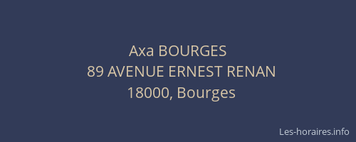 Axa BOURGES
