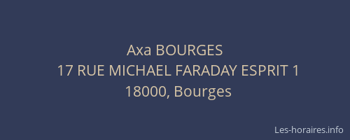 Axa BOURGES