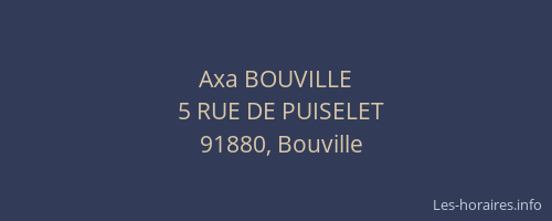 Axa BOUVILLE