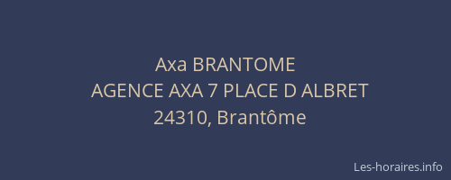 Axa BRANTOME