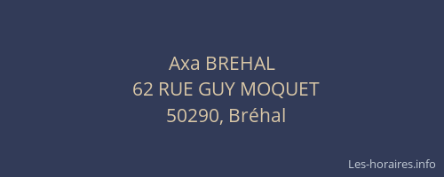 Axa BREHAL