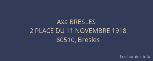 Axa BRESLES