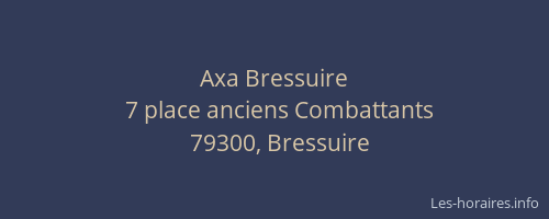 Axa Bressuire