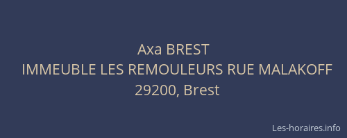 Axa BREST