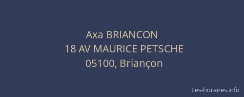 Axa BRIANCON