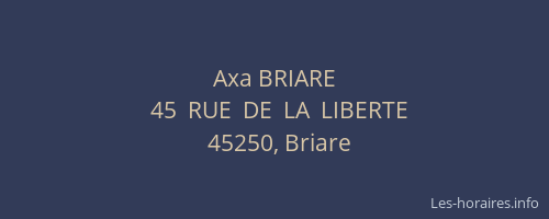 Axa BRIARE