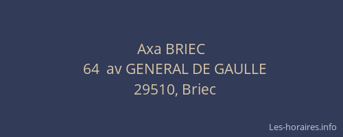 Axa BRIEC