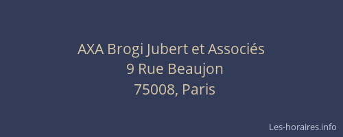 AXA Brogi Jubert et Associés