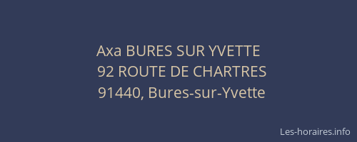 Axa BURES SUR YVETTE