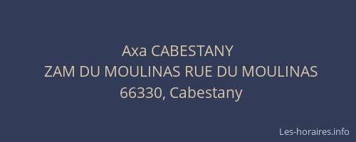 Axa CABESTANY