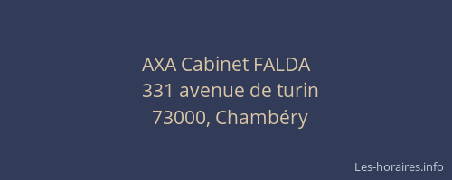 AXA Cabinet FALDA