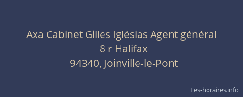 Axa Cabinet Gilles Igl&eacute;sias Agent g&eacute;n&eacute;ral