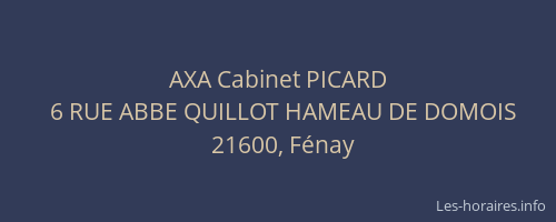 AXA Cabinet PICARD