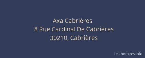 Axa Cabrières