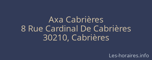 Axa Cabrières