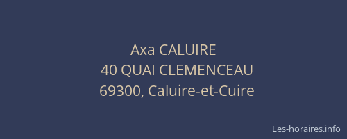 Axa CALUIRE