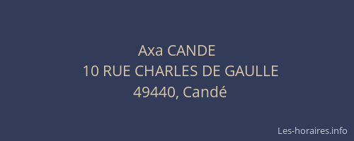 Axa CANDE