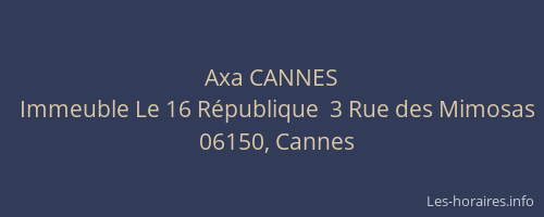 Axa CANNES