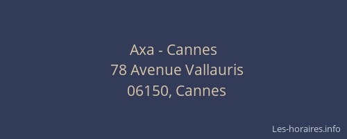 Axa - Cannes