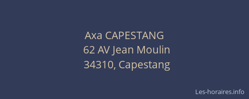 Axa CAPESTANG