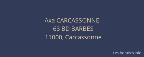 Axa CARCASSONNE