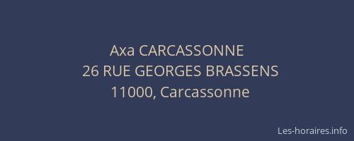 Axa CARCASSONNE