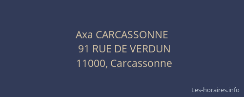 Axa CARCASSONNE