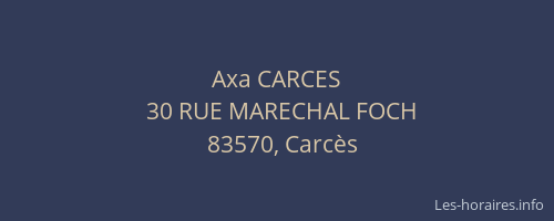 Axa CARCES