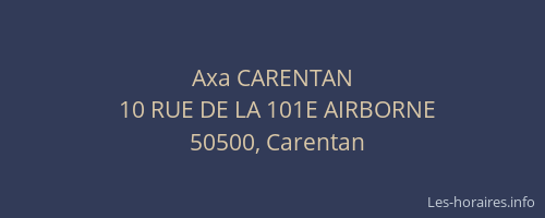 Axa CARENTAN