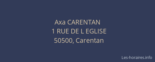 Axa CARENTAN