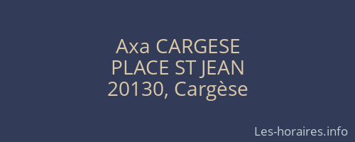 Axa CARGESE