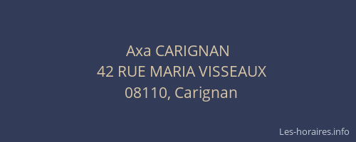 Axa CARIGNAN