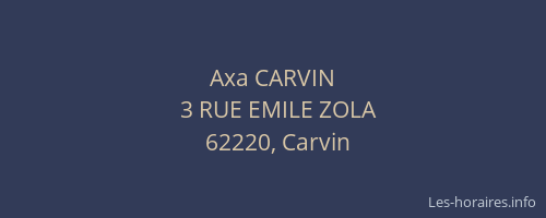 Axa CARVIN