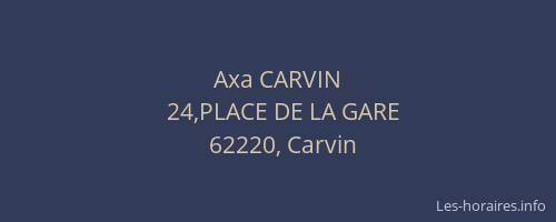 Axa CARVIN