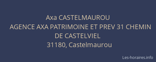 Axa CASTELMAUROU