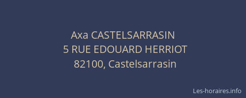 Axa CASTELSARRASIN