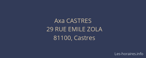 Axa CASTRES