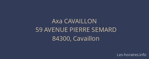 Axa CAVAILLON