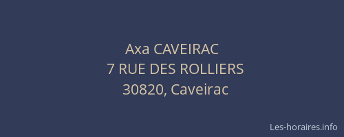 Axa CAVEIRAC