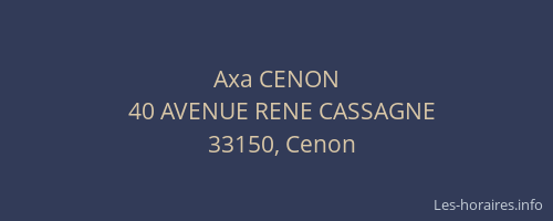 Axa CENON