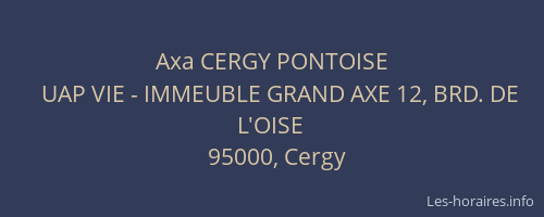 Axa CERGY PONTOISE