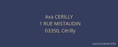 Axa CERILLY